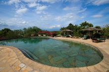 The pool at KIA Lodge, Arusha, Tanzania