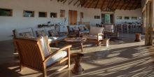Lounge at Nxai Pan Camp, Nxai Pan National Park, Botswana