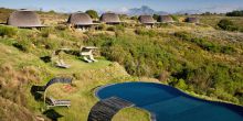 Take a dip in the pool at Kwena Lodge