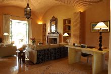A lounge at La Gazelle D'Or, Taroudant, Morocco