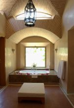 A bathroom at La Gazelle D'Or, Taroudant, Morocco