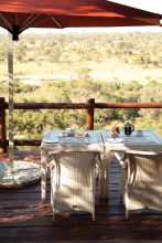 Outdoor dining at Leopard Hills Safari Lodge, Sabi Sands Game Reserve, South Africa