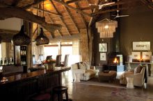 The lounge at Leopard Hills Safari Lodge, Sabi Sands Game Reserve, South Africa