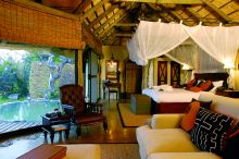 A guest suite at Leopard Hills Safari Lodge, Sabi Sands Game Reserve, South Africa