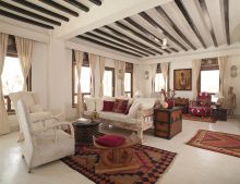 The living room of Villa Kusi at The Majlis, Lamu Island, Kenya