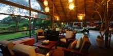 Lounge at Elephant Valley Lodge, Chobe National Park, Botswana