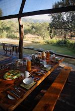 Lunch on the veranda at Acacia House, Masai Mara National Reserve, Kenya (Steve Mann)