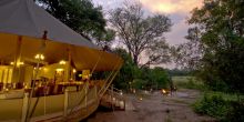 Exterior of main area at Stanleys Camp, Okavango Delta, Botswana
