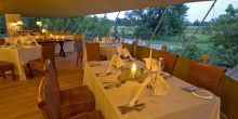Dining area at Stanleys Camp, Okavango Delta, Botswana