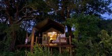 Tent exterior at Stanleys Camp, Okavango Delta, Botswana