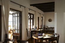 Main dining at Peponi Hotel, Lamu Island, Kenya