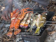 Fresh barbecue at Peponi Hotel, Lamu Island, Kenya