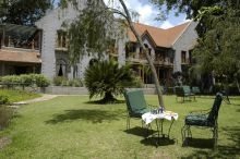 Outdoor seating at Serena Mountain Village, Arusha, Tanzania