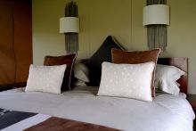 Tent interior at Naboisho Camp, Masai Mara National Park, Kenya