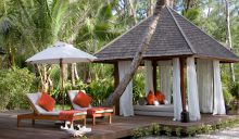 Gazebo for outdoor relaxation at Denis Island Lodge, Denis Island, Seychelles