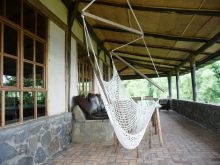 Patio hammock at Virunga Lodge, Volcanoes National Park, Uganda (Mango Staff photo)