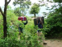 Friendly and helpful staff at Virunga Lodge, Volcanoes National Park, Uganda (Mango Staff photo)