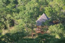 Dining area at Sable Mountain Lodge, Selous National Park, Tanzania