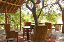 The main lodge seating area at Royal Malewane, Kruger National Park, South Africa