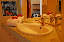 Bathroom at Souk Hotel at the Slipway, Dar Es Salaam, Tanzania