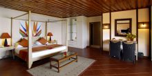 A deluxe suite at Hotel L Archipel, Praslin, Seychelles