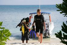 Scuba diving at Denis Island Lodge, Denis Island, Seychelles
