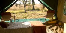 Guest tent at Serengeti Wilderness Camp Central