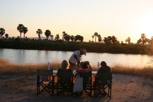 Sundowner at Selous Impala Camp, Selous National Park, Tanzania