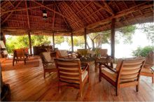 The sunset bar and lounge at Lua Cheia Beach Camp, Mafia Island, Tanzania
