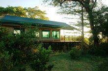 Tent exterior at Selous Impala Camp, Selous National Park, Tanzania