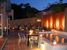 The Courtyard in the Evening at An African Villa