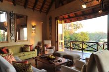The Lounge at Lukimbi Safari Lodge