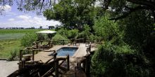 Pool at Tubu Tree Camp, Okavango Delta, Botswana (Dana Allen)