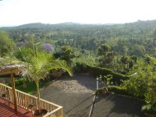 View from the private room balconies at Onsea House, Arusha, Tanzania