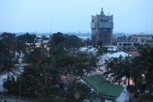 View from the terrace at Mikhaels Hotel, Brazzaville, Republic of Congo (Mango Staff photo) 