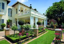 The manicured gardens at The Westcliff, Johannesburg, South Africa