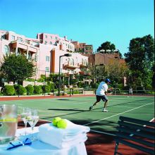 The tennis courts at The Westcliff, Johannesburg, South Africa