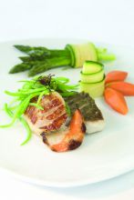 The food from the hotel restaurant at The Westcliff, Johannesburg, South Africa